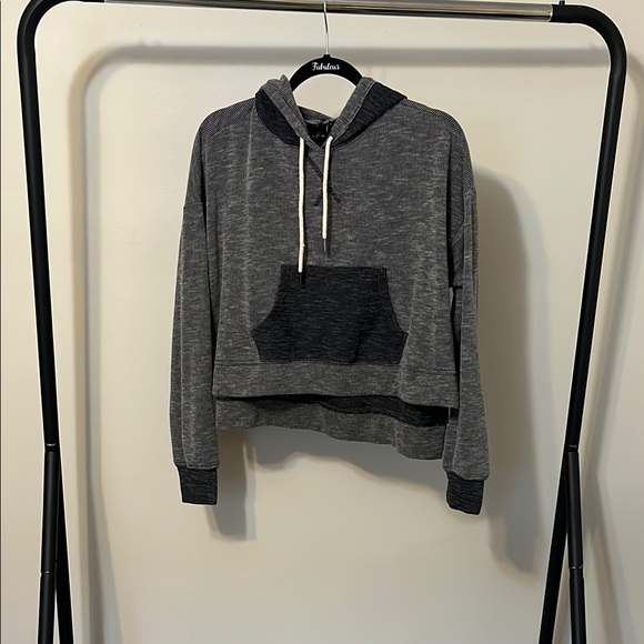Urban Outfitters Gray Cropped Hoodie - Picture 1 of 2